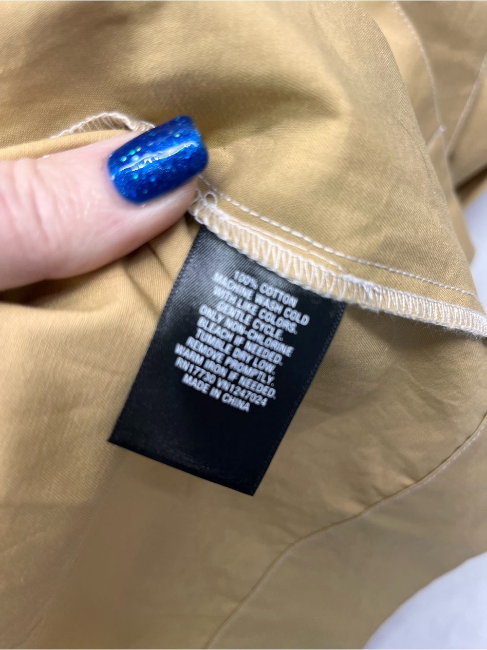 Mossimo Supply Co. Tan Wrap Trench Coat with Self-Tie Belt - Picture 7 of 7